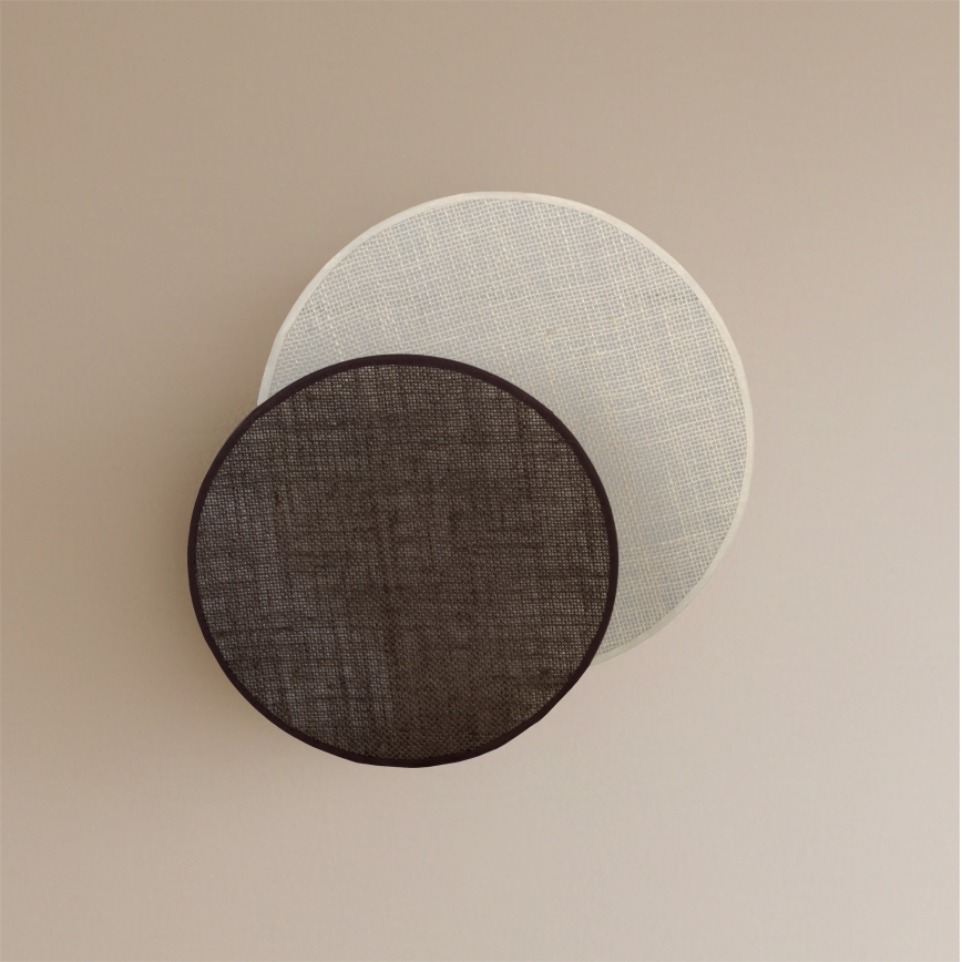 Brilagi - Seinavalgusti CIRCLES 1xE27/60W/230V Ø 35 cm kreemjas/pruun