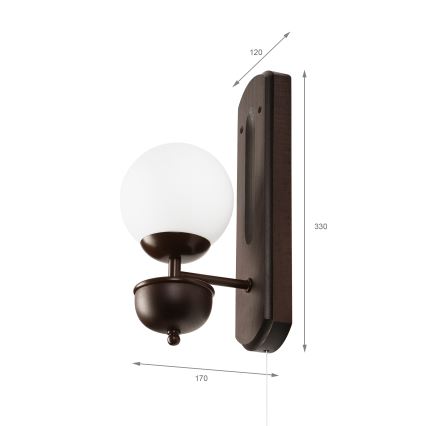 Brilagi - Seinavalgusti COTTAGE 1xG9/40W/230V pöök/valge