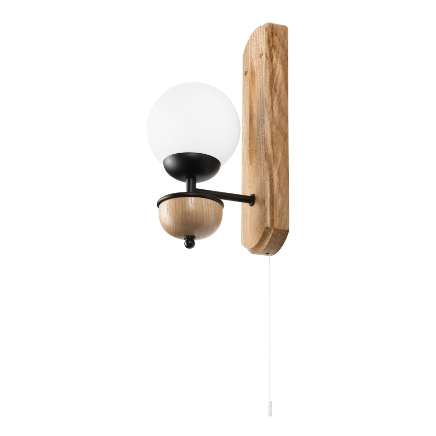 Brilagi - Seinavalgusti COTTAGE 1xG9/40W/230V tamm/valge