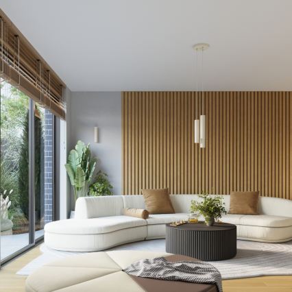 Brilagi - seinavalgusti CRESTO 1xGU10/10W/230V 10 cm kreemjas