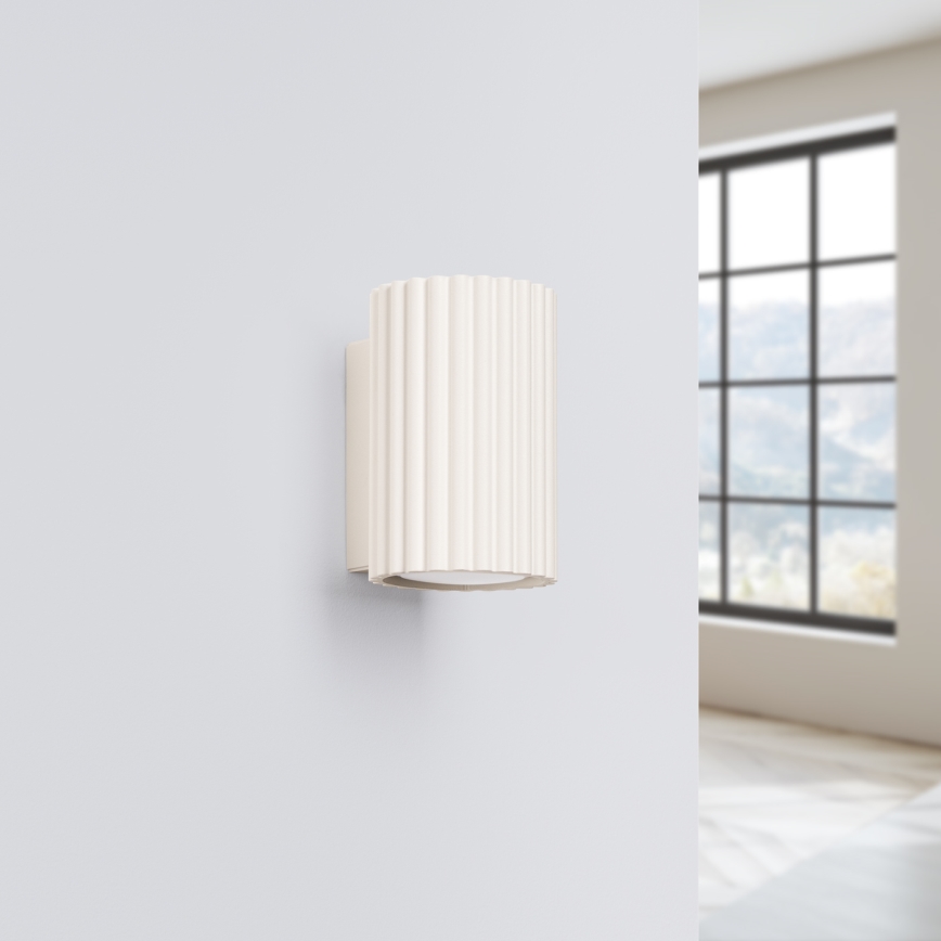 Brilagi - seinavalgusti CRESTO 1xGU10/10W/230V 10 cm kreemjas