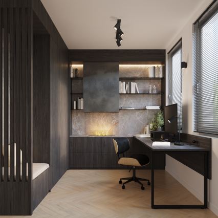 Brilagi - seinavalgusti CRESTO 1xGU10/10W/230V 10 cm must