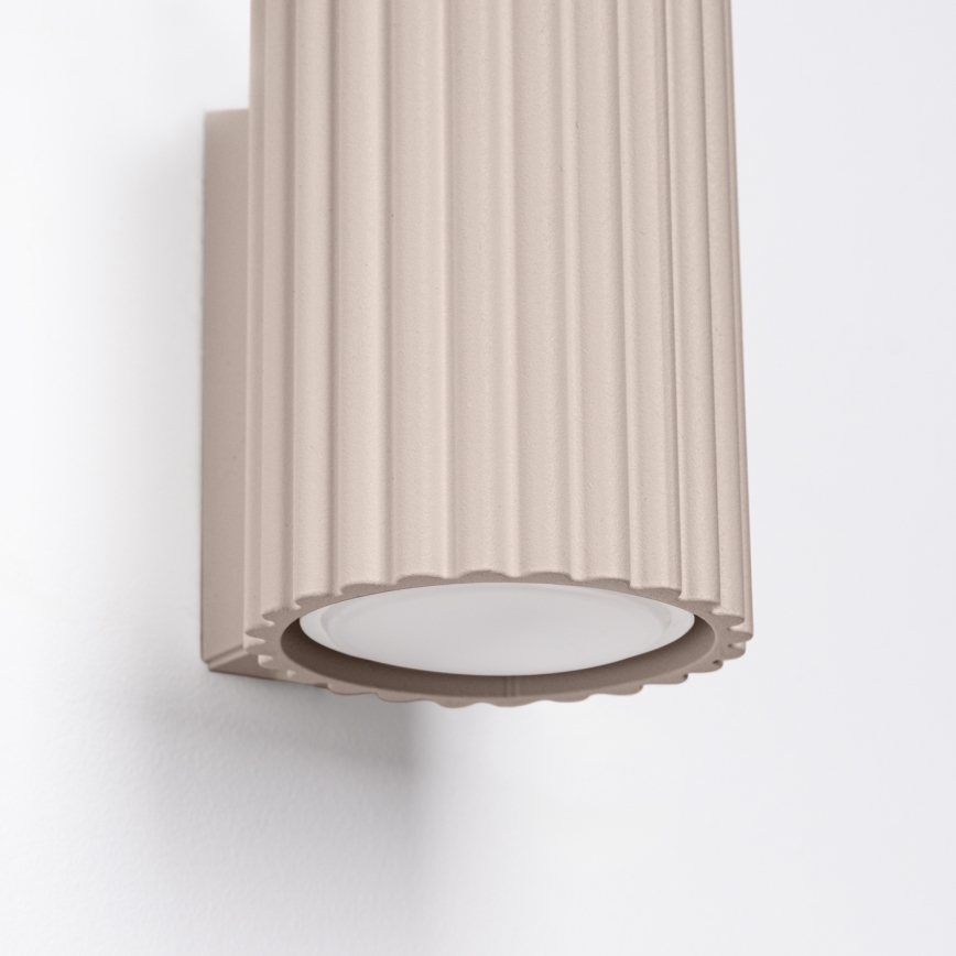 Brilagi - Seinavalgusti CRESTO 2xGU10/10W/230V 10 cm taupe
