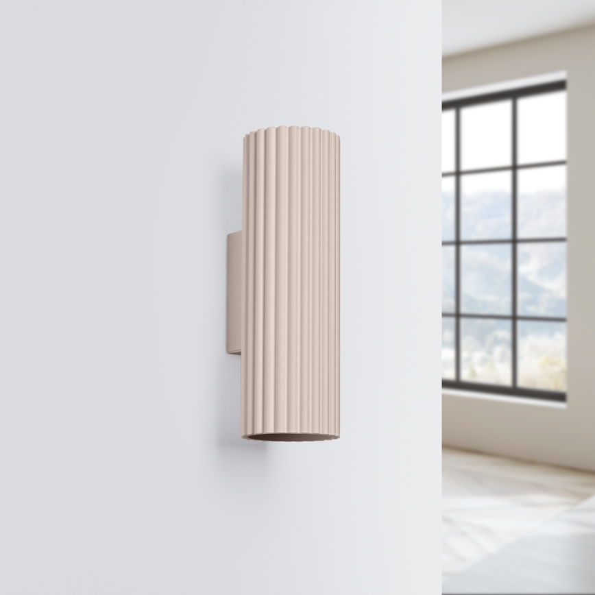 Brilagi - Seinavalgusti CRESTO 2xGU10/10W/230V 20 cm taupe