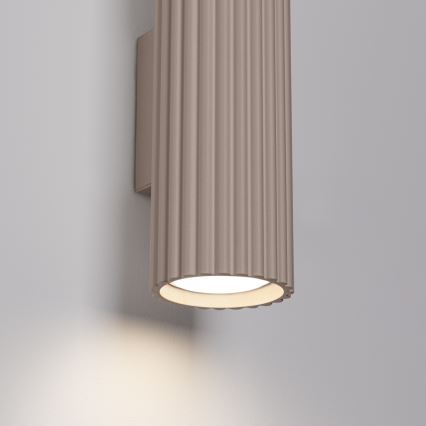 Brilagi - Seinavalgusti CRESTO 2xGU10/10W/230V 20 cm taupe