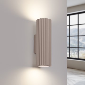 Brilagi - Seinavalgusti CRESTO 2xGU10/10W/230V 30 cm taupe