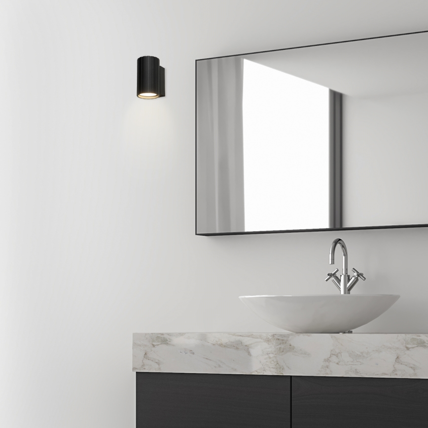 Brilagi - seinavalgusti CRISPINA 1xGU10/10W/230V 10 cm must