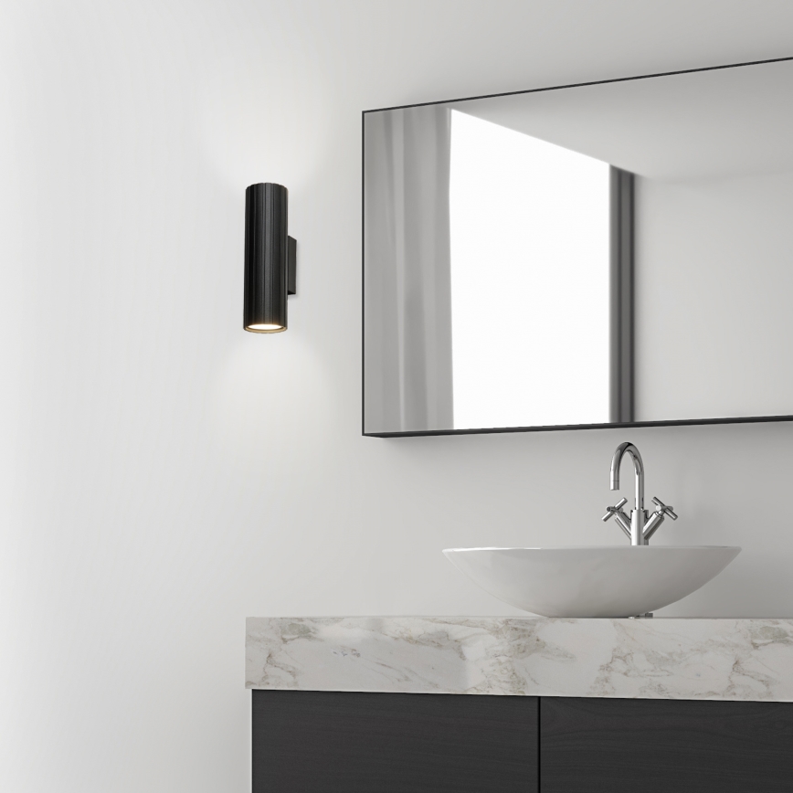 Brilagi – seinavalgusti CRISPINA, 2×GU10 (10 W), 230 V, 20 cm, must