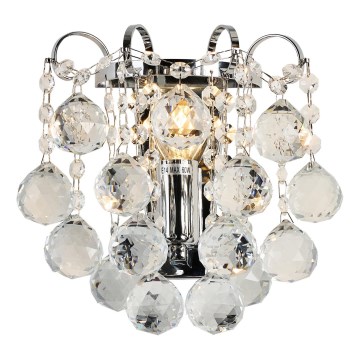 Brilagi - Seinavalgusti CRYSTAL 1xE14/60W/230V läikiv kroom