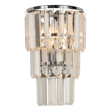 Brilagi - Seinavalgusti CRYSTAL 1xE14/60W/230V läikiv kroom