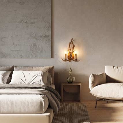 Brilagi - Seinavalgusti DEER 2xE14/10W/230V sarved