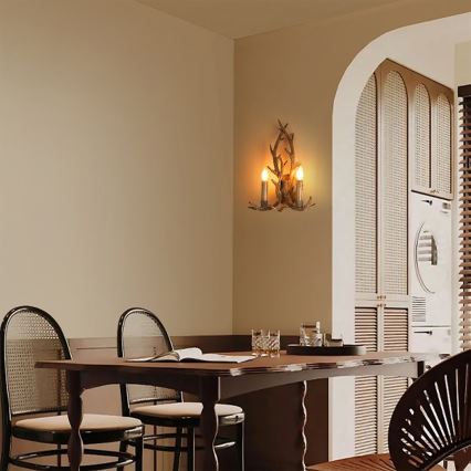 Brilagi - Seinavalgusti DEER 2xE14/10W/230V sarved