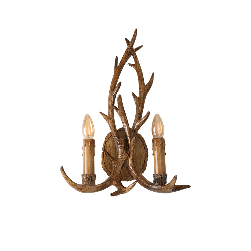 Brilagi - Seinavalgusti DEER 2xE14/10W/230V sarved