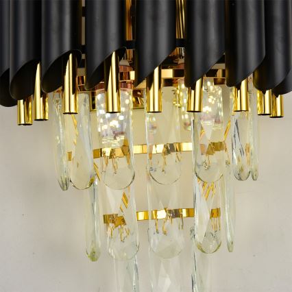 Brilagi - Seinavalgusti ECLIPSE 2xE14/10W/230V must/kuldne