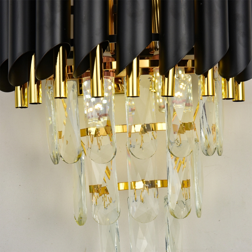 Brilagi - Seinavalgusti ECLIPSE 2xE14/10W/230V must/kuldne