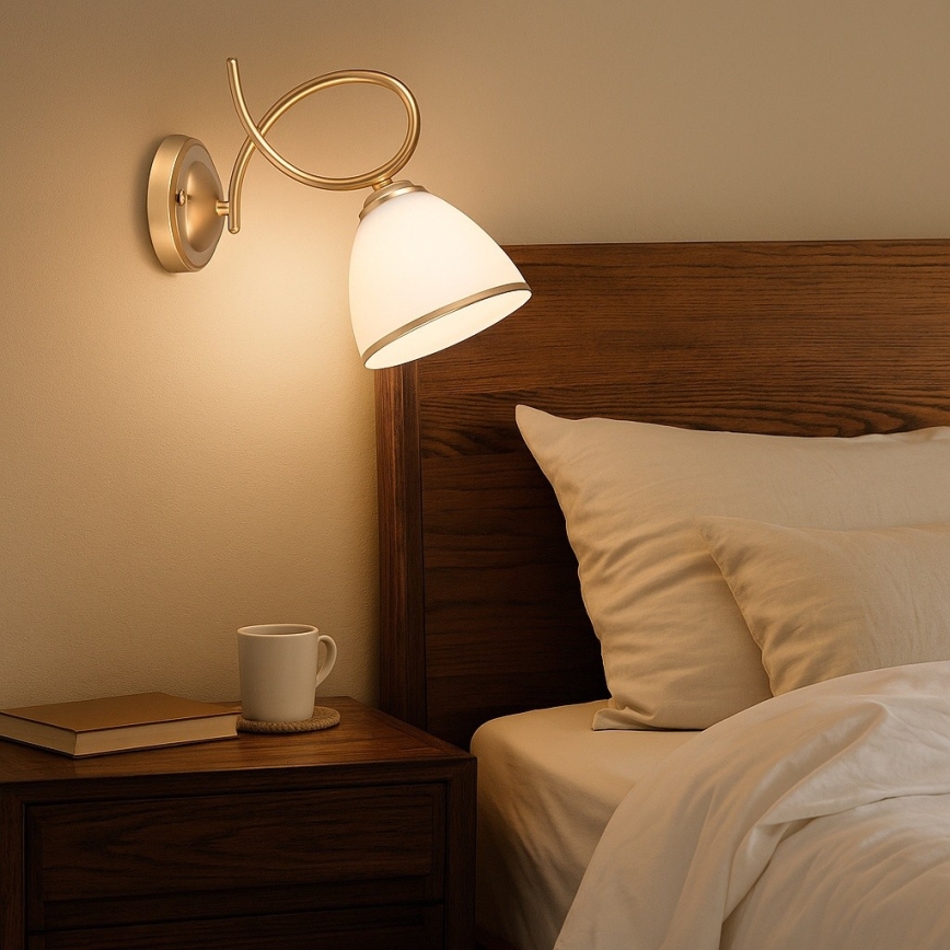 Brilagi - Seinavalgusti FRED 1xE27/60W/230V kuldne