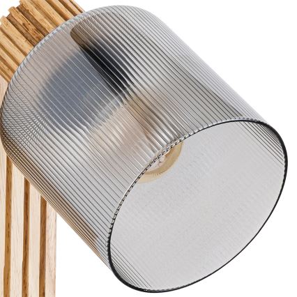 Brilagi - seinavalgusti HYGGE, suunatav 1xE14/15W/230V, puit/suitsune