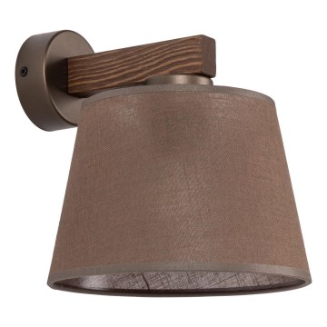 Brilagi - seinavalgusti LATTE 1xE27/15W/230V mänd/pruun