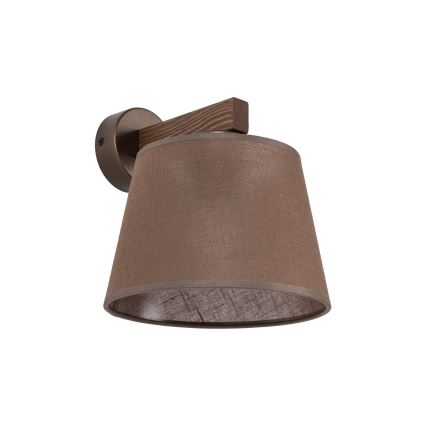 Brilagi - seinavalgusti LATTE 1xE27/15W/230V mänd/pruun