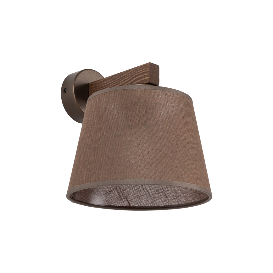 Brilagi - seinavalgusti LATTE 1xE27/15W/230V mänd/pruun