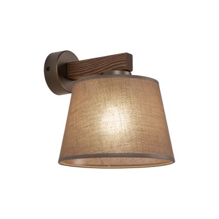 Brilagi - seinavalgusti LATTE 1xE27/60W/230V mänd/pruun