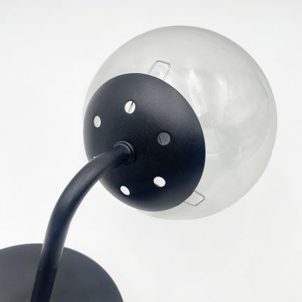 Brilagi - Seinavalgusti MALIVA 1xE14/15W/230V must/läbipaistev