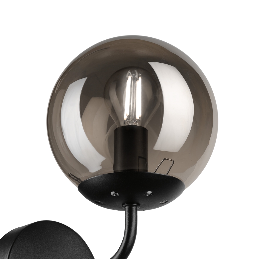 Brilagi - Seinavalgusti MALIVA 1xE14/15W/230V must/suitsune