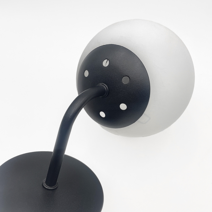 Brilagi - seinavalgusti MALIVA 1xE14/15W/230V must/valge