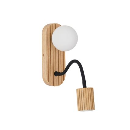 Brilagi - Seinavalgusti MODERN WOOD 1xG9/5W/230V + 1xGU10/8W kummipuu