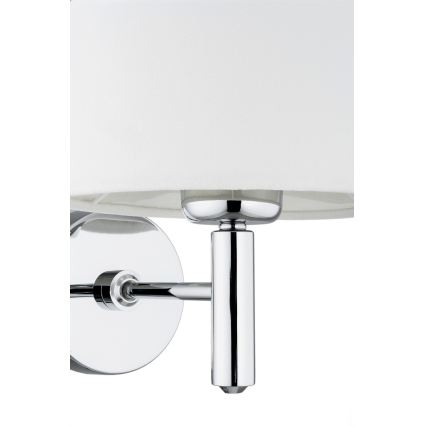 Brilagi - Seinavalgusti MONTE 1xE27/15W/230V kreemjas/läikiv kroom