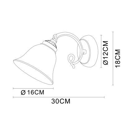 Brilagi - Seinavalgusti NOSTALGIA 1xE27/60W/230V