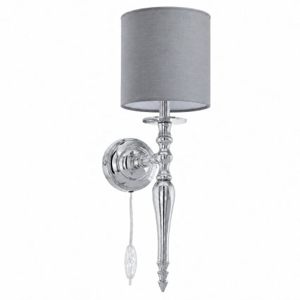BRILAGI - Seinavalgusti NUBILA 1xE27/60W/230V läikiv kroom/helehall