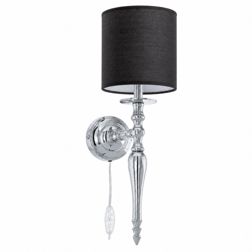 BRILAGI - Seinavalgusti NUBILA 1xE27/60W/230V läikiv kroom/must
