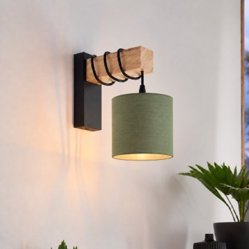 BRILAGI - Seinavalgusti NUBILA 1xE27/60W/230V pruun/must/roheline