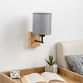 Brilagi - Seinavalgusti NUBILA WOOD 1xE27/25W/230V tamm/hall
