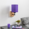 Brilagi - Seinavalgusti NUBILA WOOD 1xE27/25W/230V tamm/lilla