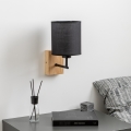 Brilagi - Seinavalgusti NUBILA WOOD 1xE27/25W/230V tamm/must