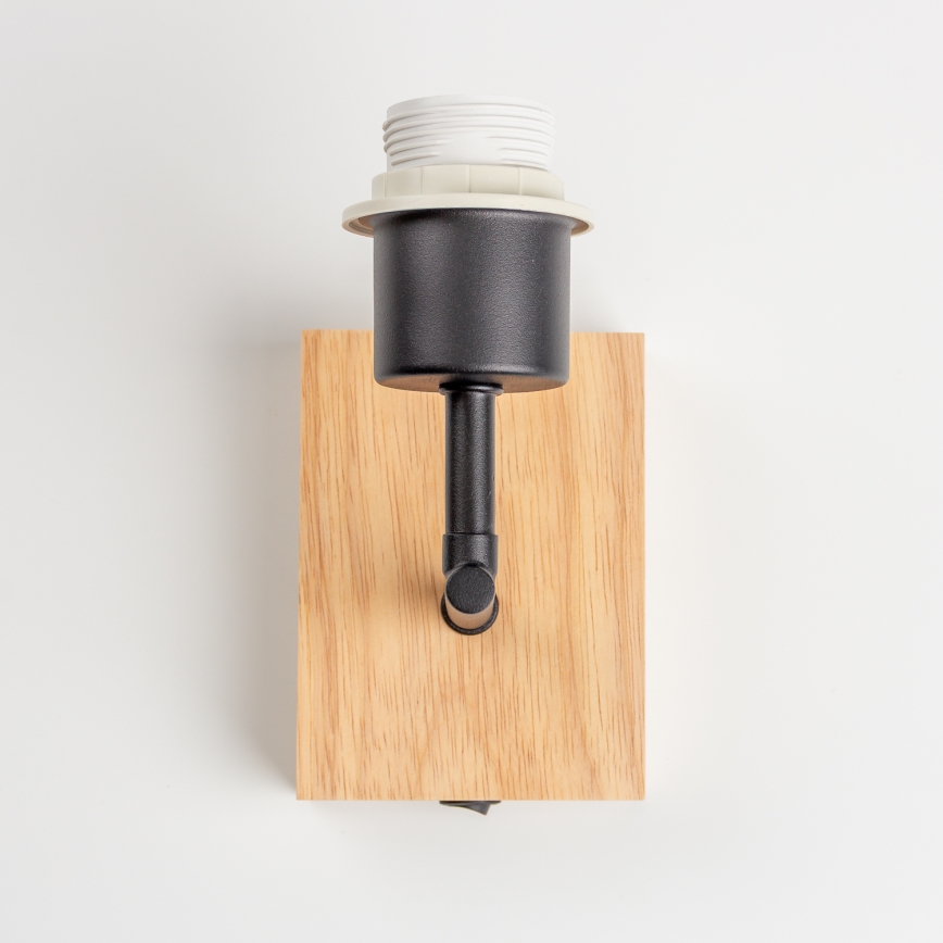 Brilagi - Seinavalgusti NUBILA WOOD 1xE27/25W/230V tamm/must/oranž