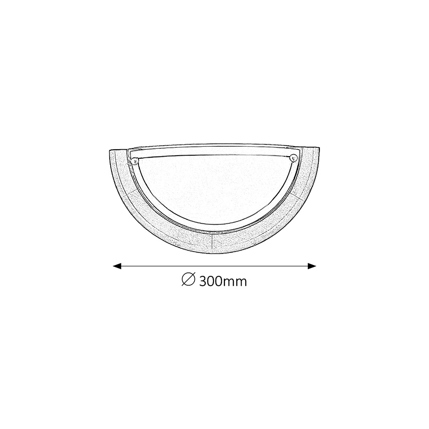 Brilagi - Seinavalgusti ORBIS 1xE27/60W/230V 30 cm mänd/tamm