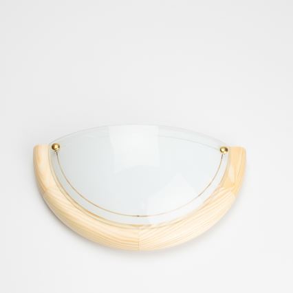 Brilagi - Seinavalgusti ORBIS 1xE27/60W/230V 30 cm männipuit