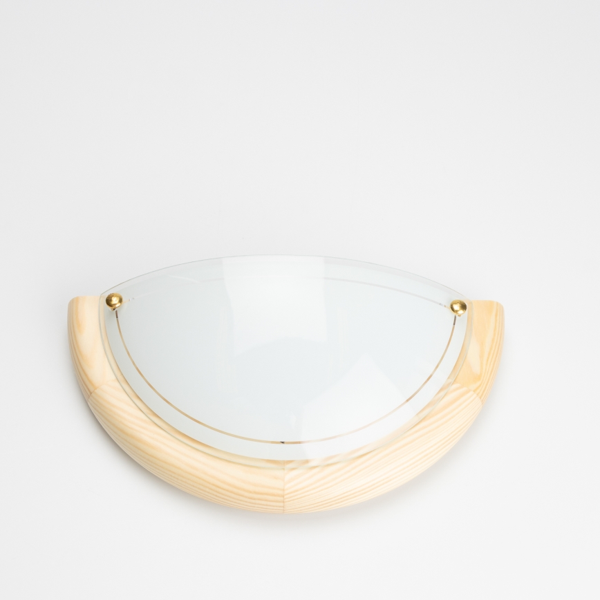 Brilagi - Seinavalgusti ORBIS 1xE27/60W/230V 30 cm männipuit