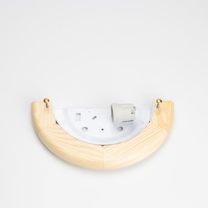 Brilagi - Seinavalgusti ORBIS 1xE27/60W/230V 30 cm männipuit