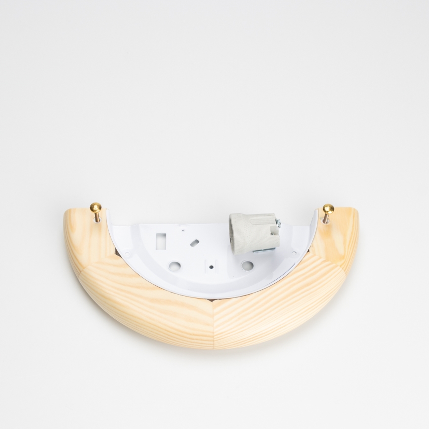 Brilagi - Seinavalgusti ORBIS 1xE27/60W/230V 30 cm männipuit