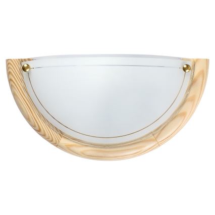 Brilagi - Seinavalgusti ORBIS 1xE27/60W/230V 30 cm männipuit