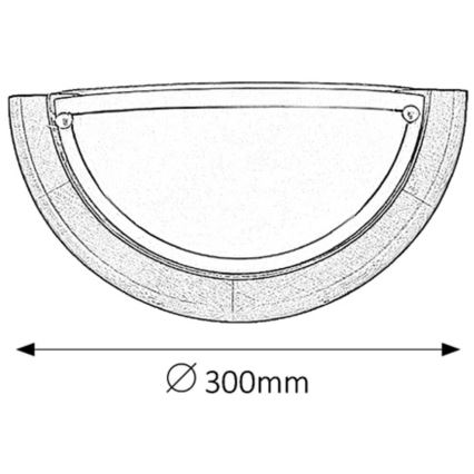 Brilagi - Seinavalgusti ORBIS 1xE27/60W/230V 30 cm männipuit