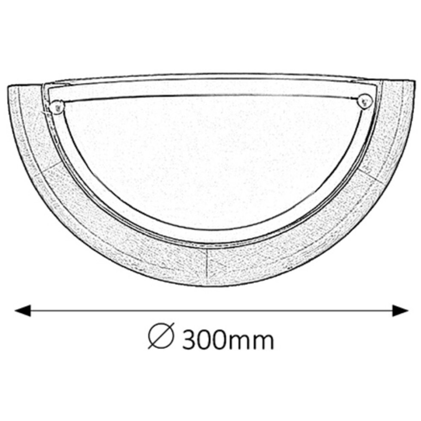 Brilagi - Seinavalgusti ORBIS 1xE27/60W/230V 30 cm männipuit