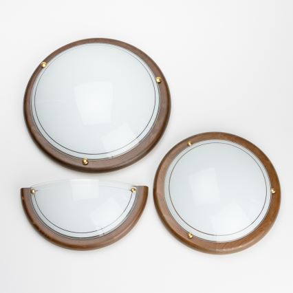 Brilagi - Seinavalgusti ORBIS 1xE27/60W/230V 30 cm männipuit