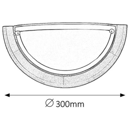 Brilagi - Seinavalgusti ORBIS 1xE27/60W/230V 30 cm männipuit