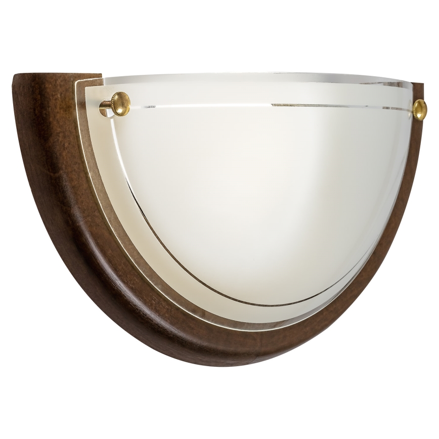 Brilagi - Seinavalgusti ORBIS 1xE27/60W/230V 30 cm männipuit