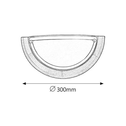 Brilagi - Seinavalgusti ORBIS 1xE27/60W/230V 30 cm männipuit